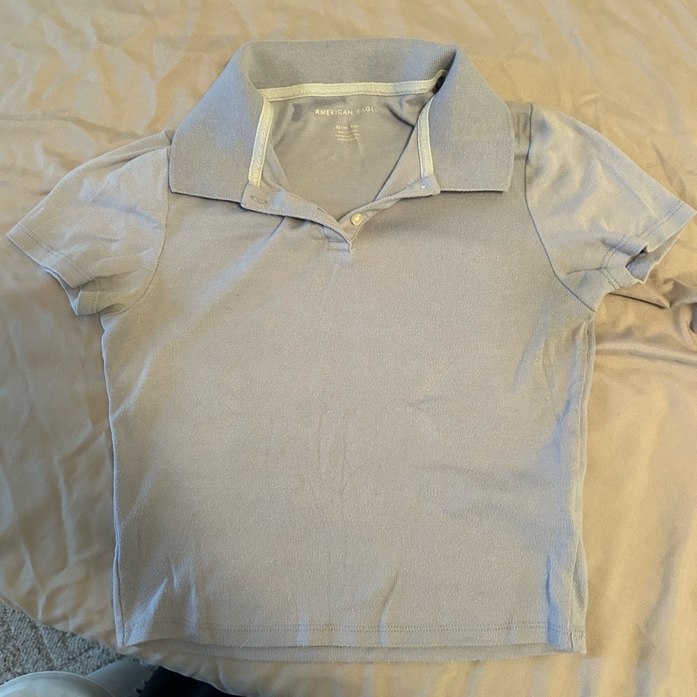 American Eagle Blue Crew Neck Shirt